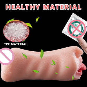 Copa de Masturbación 2 en 1 con Textura Real de Vagina, 100% Impermeable, Compacta y Cómoda, Juguete Sexual para Adultos, Masturbador Masculino, Precio al por Mayor - Product Image 3