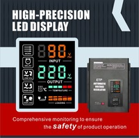 Stabilisateur de tension automatique monophasé AC 5000W pour la maison, avec régulateur SVC à moteur servo en cuivre pour ordinateur