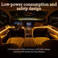 Kit d'éclairage d'ambiance intérieur 12V pour voiture, compatible avec Trumpchi M8 2018-2021, qualité OEM, sans perçage, plug and play, bande LED
