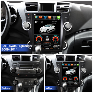 HFMidia Autoradio 12,1 pouces avec écran vertical, unité multimédia vidéo pour Toyota Highlander 2009-2014, CarPlay sans fil - Product Image 6