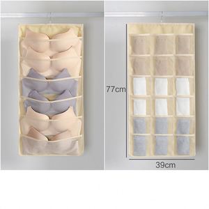 Multifunction Folding clear Hanging Socks Bra Underwear Hanger Folding Wardrobe Hanging Storage <b>Bag</b> Organizer - Product Image 4