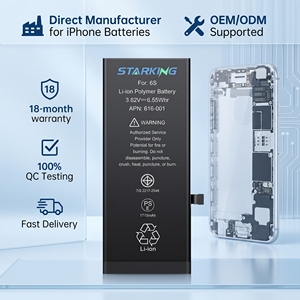 <span class=keywords><strong>Batterie</strong></span> de haute qualité pour <span class=keywords><strong>iPhone</strong></span> 6 <span class=keywords><strong>6S</strong></span> 7 8 <span class=keywords><strong>Plus</strong></span> X XS 11 12 Certifiée CE FCC RoHS Fabricant Service OEM Capacité de livraison rapide - Product Image 3
