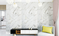 Prix d'usine Maison moderne de luxe Design de feuille de marbre PVC très brillante Panneau UV pour panneaux muraux de salon