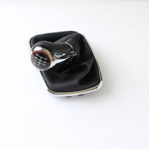 Poignée de levier de vitesse en cuir 5/6 vitesses ergonomique pour Volkswagen Golf - Product Image 2