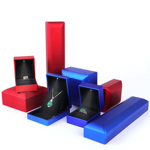 Пользовательские светодиодные Ювелирные изделия витрины серьги ожерелье браслет безделушку коробка для хранения кольца ювелирные изделия упаковочные коробки с подсветкой - Product Image 2