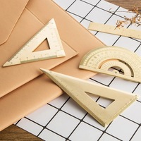 Règle en laiton usinée CNC, type fraisage, avec échelle gravée de précision, durable, pour la mesure de bureau et le dessin technique
