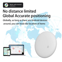 Mini Rastreador GPS Inteligente para la Aplicación Google Find My, Dispositivo Antipérdida con Recordatorio, Localizador para Llaves de Coche, Mascotas, Niños, Android