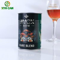 Verres à vin et à cocktail personnalisés de haute qualité avec logo imprimé, emballages en métal, canettes à eau, canettes rondes en fer