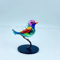 Nouveauté : Ornements de bureau en bois, colibris colorés, décorations d'intérieur pour bureau