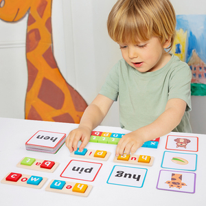 New Product Wooden Early Education Spelling Words Montessori Multi Function Children Educational Learning Toys for Kids Toddler - Product Image 2