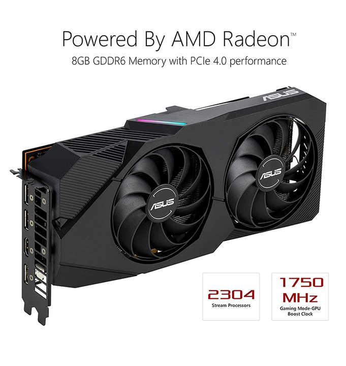 ASUS AMD Radeon RX 5700オーバークロック8GGDDR6デュアルファンEVO 