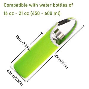 Portable Outdoor Water Cup <b>Protector</b> Insulation Cup Sleeves Insulated Bottle Sleeve Neoprene Water Bottle Bag With Buckle Handle - Product Image 2