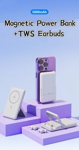 بطارية ممغنطة مناسبة لاسلكية قابلة للطي وقابلة للفصل باور بانك 4in1 - Product Image 5