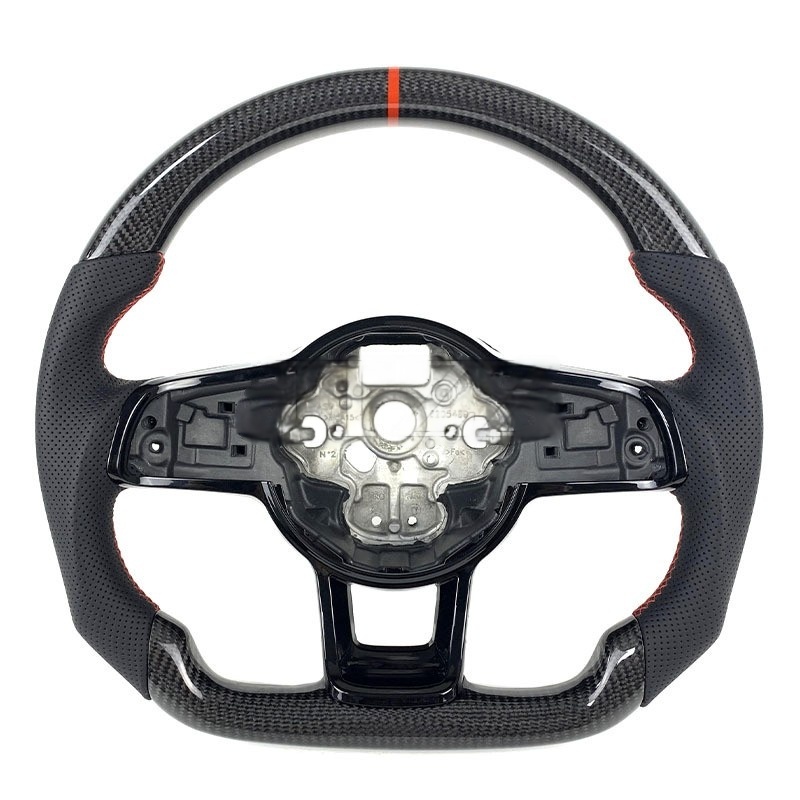 Perforated leather+Carbon fiber