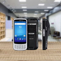 أجهزة جمع البيانات المحمولة باليد Chainway C75 andreid 11 inch PDA قارئ الرمز الشريطي المدمج ثنائي d PDA مع الطابعة