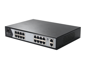 สวิตช์จัดการผ่านคลาวด์ 16 พอร์ต กิกะบิต PoE 240W IEEE802.3af/at 2 อัปลิงค์ 1 SFP ควบคุมผ่านแอปพลิเคชันสำหรับกล้อง IP - Product Image 3