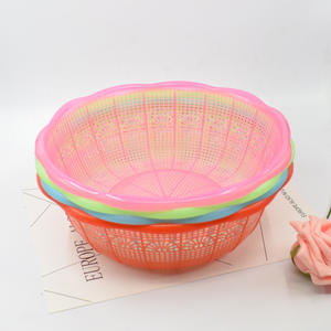 Cesta multifuncional hueca para lavar verduras, escurridor de plástico grueso para cocina, para lavar y escurrir frutas - Product Image 4