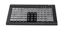 Clavier à membrane entièrement programmable à 66 touches, prix d'usine, anti-poussière, avec lecteur de carte magnétique et serrure électronique pour système de point de vente