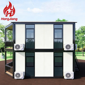 Casa Modulare di Lusso a Due Piani in Container <span class=keywords><strong>con</strong></span> Doppio <span class=keywords><strong>Vetro</strong></span> Temperato, Prefabbricata Ecologica per Camera da Letto e Uso Esterno in Parco - Product Image 3