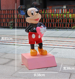 Ornement <span class=keywords><strong>de</strong></span> Noël écologique pour l'extérieur Sculpture <span class=keywords><strong>de</strong></span> terrain <span class=keywords><strong>de</strong></span> <span class=keywords><strong>jeu</strong></span> en résine Cartoon Mikkey Mouse <span class=keywords><strong>Minnie</strong></span> Donald Duck Resin Outdoor - Product Image 4