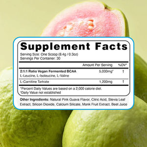 Poudre de BCAA de bonne qualité avec fruit de moine pour lutter contre la fatigue pour s'entraîner plus dur Supplément de BCAA naturellement sucré - Product Image 2