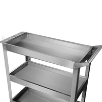 Armoire à outils multifonctionnelle en acier inoxydable pour le rangement de voitures, épaississement, atelier de réparation automobile, chariot à pièces mobiles