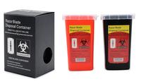 Conteneur de jetement de lames de rasoir en plastique durable pour usage professionnel en salon de coiffure