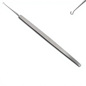 <strong>Tyrell</strong> Hook 4-3/4" 2mm Blunt Ophthalmology Instrument Stainless Steel Eye Surgical Hook Reusable Surgical Tool by Vaslcare - Product Image 1