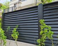 Panneaux de clôture horizontaux en aluminium sur mesure pour la protection de la vie privée |   Résistant au vent et à la pluie pour véranda de villa, terrasse, bricolage
