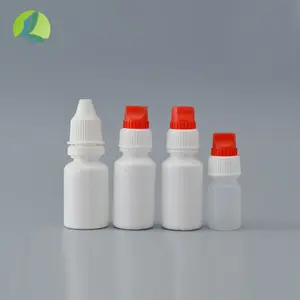 Récipient de gouttes oculaires liquides en LDPE 5ml 10ml, bouchon à vis, flacon compte-gouttes stérilisé vide avec couleur personnalisée