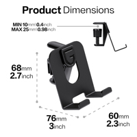 Support de moniteur et accessoires : Support de manette de jeu avec extension à clip pour bouton arrière pour Xbox Series S/X et PC