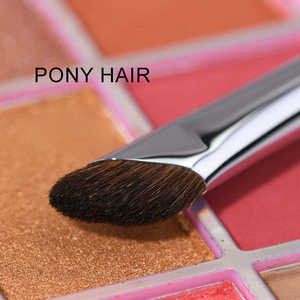 Brocha de Maquillaje de Precisión de Pelo de Poni Gris, Color Durazno, Marca Privada, Suave, <span class=keywords><strong>para</strong></span> Difuminar Sombras de <span class=keywords><strong>Ojos</strong></span>, <span class=keywords><strong>Brochas</strong></span> de Maquillaje de Marca Privada - Product Image 2
