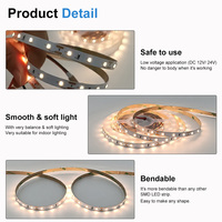 Bande LED ESann SMD 2835 12V/24V 8mm Monocolore 60 LED/m Personnalisable 2300K/2700K/3000K/4000K/5000K/6000K