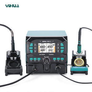 YIHUA 992D-II Elemento <span class=keywords><strong>de</strong></span> calefacción integrado 2 en 1 Mini <span class=keywords><strong>pistola</strong></span> <span class=keywords><strong>de</strong></span> aire caliente Precisión C210 C245 Estación <span class=keywords><strong>de</strong></span> retrabajo <span class=keywords><strong>de</strong></span> soldador - Product Image 1