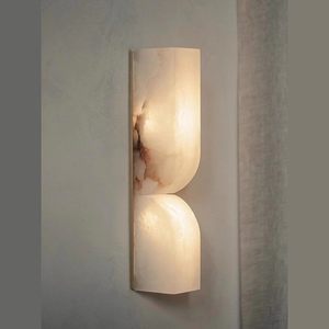 Appliques murales en marbre pour <span class=keywords><strong>salle</strong></span> <span class=keywords><strong>de</strong></span> <span class=keywords><strong>bain</strong></span>, luminaires <span class=keywords><strong>de</strong></span> vanité en albâtre, éclairage mural en pierre blanche pour chambre et escaliers - Product Image 3