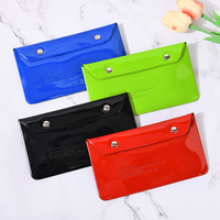Dompet pria, dompet pria kecil PVC, kantong dokumen, pemegang kartu untuk penyimpanan dokumen dan pengaturan