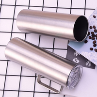 Gobelet isotherme à double paroi en acier inoxydable de 30 oz et 20 oz pour les fêtes et le bureau, personnalisable avec gravure laser, pour café/bière