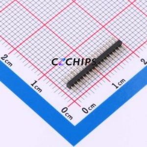 ZX-PZ1.0-1-18PZZ Pin Header Through hole Component (THT),P=1mm Connector 1x18P 1mm Pin Header Through Hole - Product Image 1