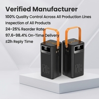 Banque d'alimentation mobile à charge rapide 22,5 W haute capacité 60000 mAh Entrée USB et affichage numérique Compatible avec les normes de prise du Brésil et des États-Unis
