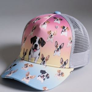 Gorro de camionero de verano unisex personalizado malla fruta Impresión digital bordado gorras de camionero - Product Image 3