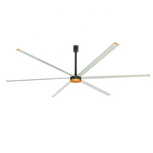 4.9M HVLS grand <span class=keywords><strong>ventilateur</strong></span> <span class=keywords><strong>de</strong></span> plafond refroidi par air PMSM moteur noir alliage d'aluminium restaurants entrepôts fabrication électrique <span class=keywords><strong>ventilateur</strong></span> HVLS - Product Image 3