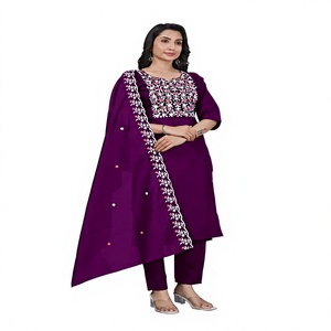 NEW LAUNCHING DESIGN KURT PENT WITH DUPATTA <b>KURTI</b> WITH PANT & DUPATTA DESIGN NO DCVK-02 Product Details Kurta Fabric - Product Image 1