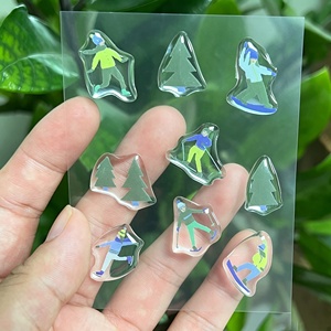 Pegatina Personalizada 3D de Resina Epoxi con Cúpula, Troquelada, Transparente, Impermeable, para Teléfono, Impresión de Pegatinas Kiss Cut en Hoja - Product Image 5