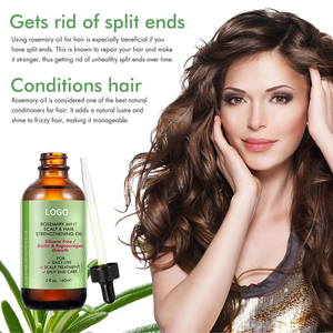 Biberiye yağı saç büyüme ve cilt bakımı için doğal biberiye nane yağı tedavisi onarım hasarlı saç kuru cilt soğuk preslenmiş saç yağı - Product Image 6