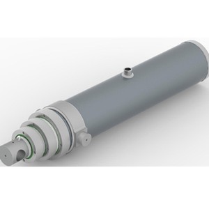 Gato Hidráulico Telescópico de Simple Efecto, Cilindro Hidráulico Utilizado para Camiones Volquete con Mayor Durabilidad - Product Image 1