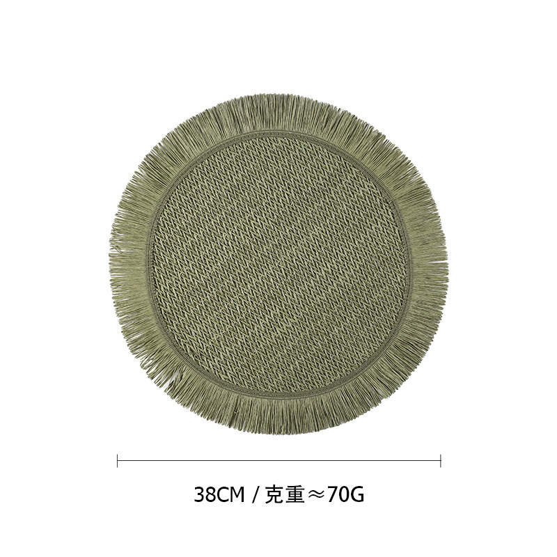 Bordure en papier vert