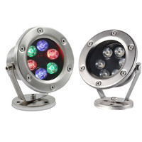 Luz Subacuática LED RGB de Acero Inoxidable de 9w con Cambio de Color Multicolor, 12v DC, para Acuarios y Piscinas