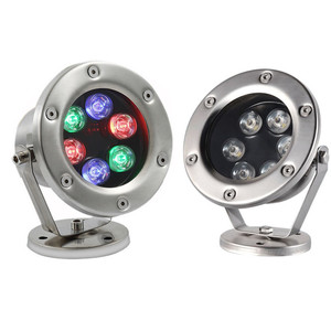 Thép không gỉ 9 wát đa màu sắc thay đổi <span class=keywords><strong>RGB</strong></span> <span class=keywords><strong>LED</strong></span> ánh sáng dưới nước 12V DC Aquarium cho chiếu sáng hồ bơi - Product Image 3