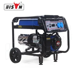 Bison pequeno gerador de gasolina 3kw profissional, conjunto de gerador de três fases