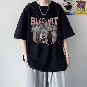 ผู้ผลิตเสื้อยืดเปล่าแบบขายส่ง เสื้อยืดคอตตอนเนื้อหนาสำหรับผู้ชาย เสื้อยืดพิมพ์ลายกราฟิกตามสั่ง เสื้อยืดโอเวอร์ไซส์ พิมพ์ลายนูน 3 มิติ สำหรับผู้ชาย - Product Image 2